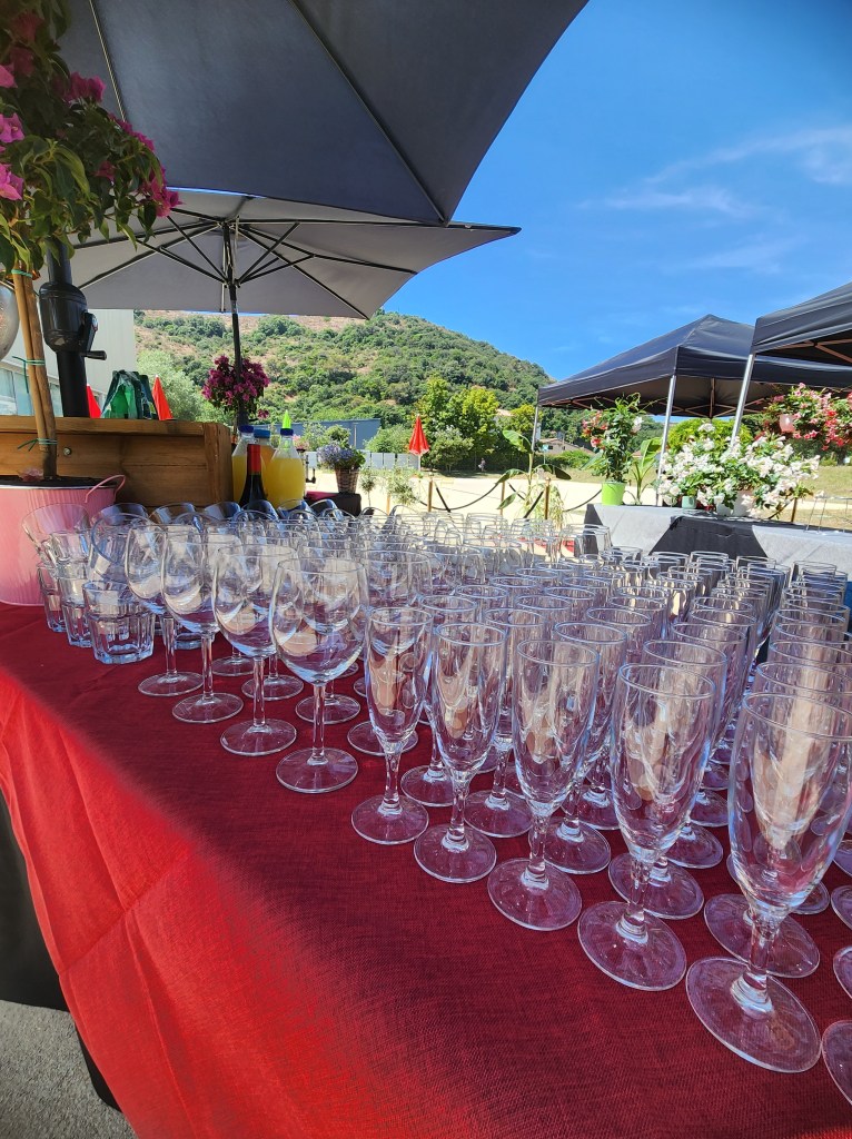 Location verres pour une réception